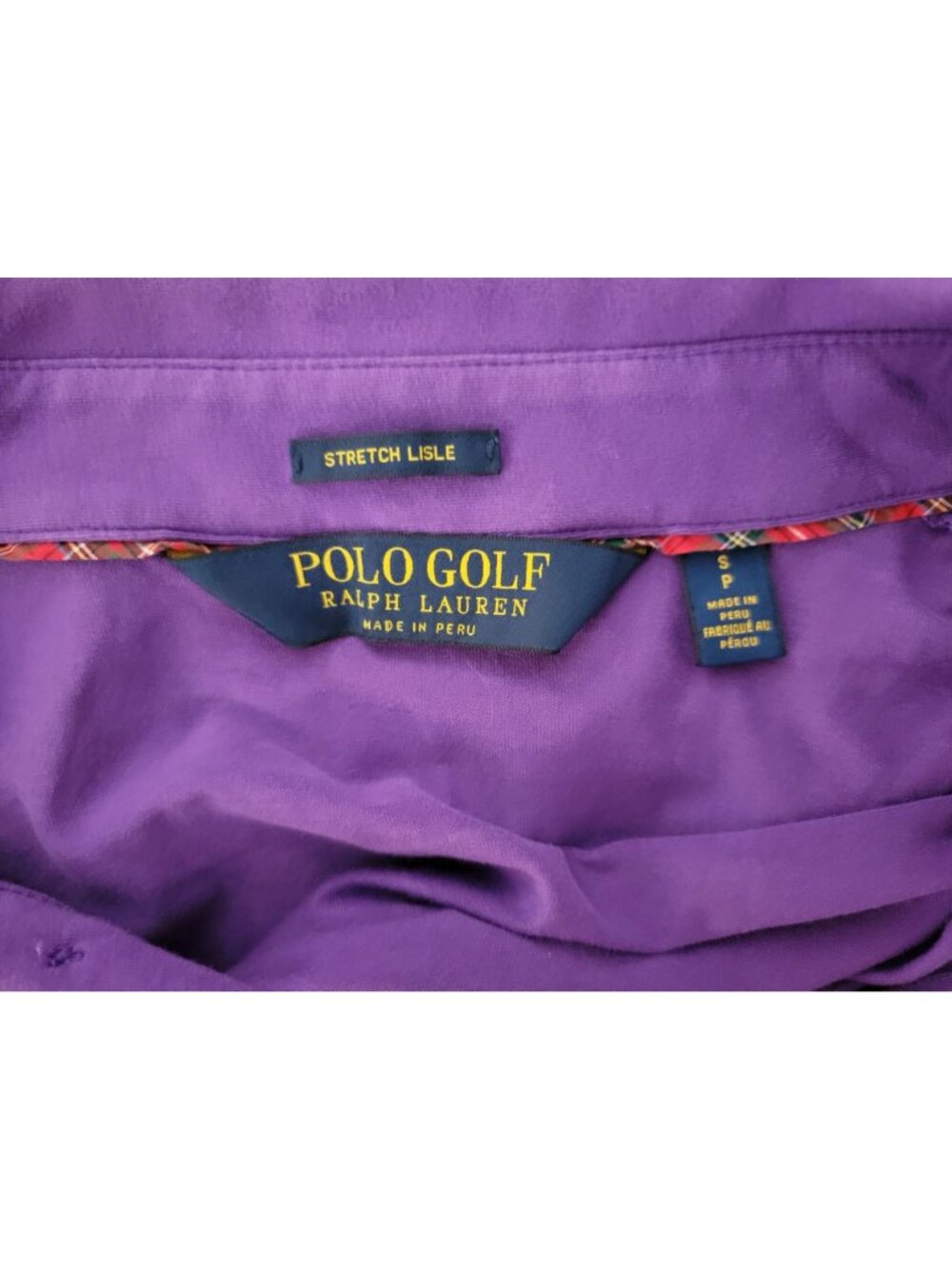 Polo Golf Ralph Lauren Purple Stretch Lisle Polo Shirt Size S - Picture 3 of 9